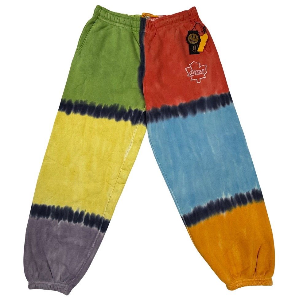 Drew House Multi Color Tie Dye Sweatpants XL Justin Bieber Streetwear Joggers